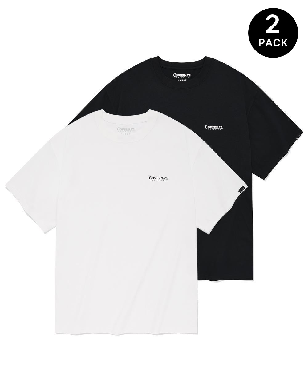 엑티브 2-PACK 티셔츠 블랙
